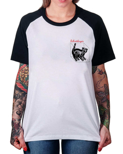 Camiseta Raglan Schrodinger na internet