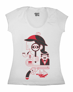 Camiseta Feminina Detetive Minimalista na internet