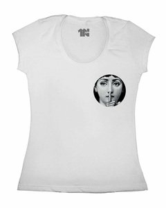 Camiseta Feminina Silêncio Lina de Bolso - comprar online