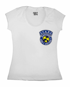 Camiseta Feminina Uniforme S.T.A.R.S. de Bolso na internet