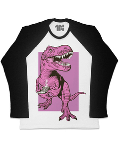 Camiseta Raglan Manga Longa Tea Rex