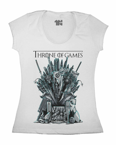 Camiseta Feminina Throne of Games na internet
