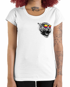 Camiseta Feminina Estilo Tigrão de Bolso