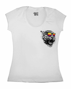 Camiseta Feminina Estilo Tigrão de Bolso na internet