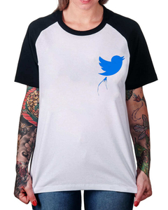 Camiseta Raglan Tuíta Isso na internet