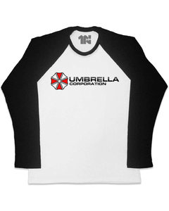 Camiseta Raglan Manga Longa Umbrella