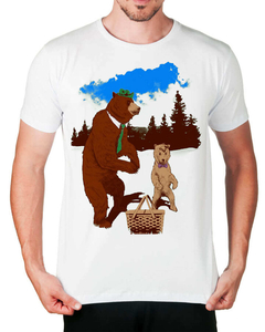 Camiseta Ursos no Piquenique - comprar online