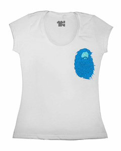 Camiseta Feminina Deus Azul de Bolso - Camisetas N1VEL