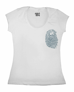 Camiseta Feminina Deus Azul de Bolso - loja online