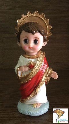 Imagem Sagrado Coração de Jesus infantil em resina - 14cm