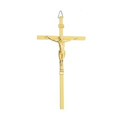 Crucifixo de parede - Dourado 15 CM
