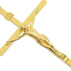 Crucifixo de parede - Dourado 15 CM - comprar online