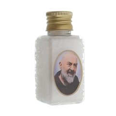 Kit água, sal e vela de Padre Pio - MÃE RAINHA ARTIGOS RELIGIOSOS