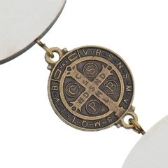 Imagem do Pêndulo medalha e face de São Bento Luxo P