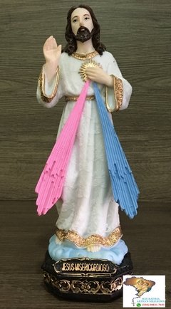 Imagem de Jesus Misericordioso em resina - 20cm