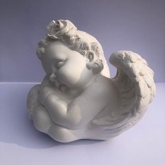 Anjo na nuvem 12 cm retocado em gesso cru para artesanato (PREÇO DE FABRICA) - comprar online