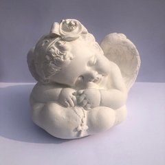 Anjo na nuvem 12 cm retocado em gesso cru para artesanato (PREÇO DE FABRICA) na internet