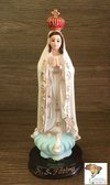 Imagem de Nossa Senhora de Fátima em resina - 20cm