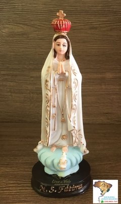 Imagem de Nossa Senhora de Fátima em resina - 20cm