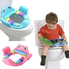 Assento de penico infantil para banheiro infantil com apoio de braço para trein