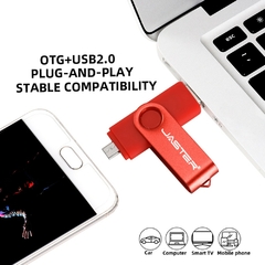 USB Flash Drive OTG Pen Drive 64gb 32gb USB Stick 16gb Rotatab Para Android Micr - comprar online