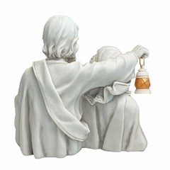 Imagem Busto Sagrada Família em Mármore - 24 cm - MÃE RAINHA ARTIGOS RELIGIOSOS