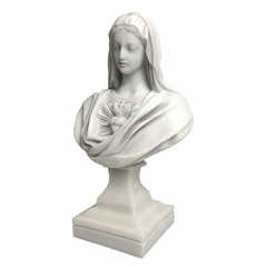 Imagem de Imaculada Coração de Maria Busto em Mármore - 27 cm - comprar online