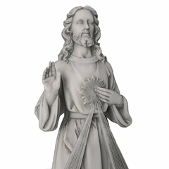 Imagem do Sagrado Coração de Jesus em Mármore - 32cm - comprar online