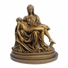 Imagem de Nossa Senhora Pietá de Mármore com Pintura em Bronze - 26 cm
