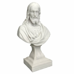 Imagem de Sagrado Coração de Jesus Busto em Mármore Natural - 27 cm na internet