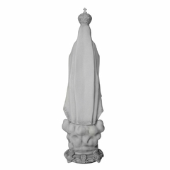 Imagem Nossa Senhora de Fátima em Mármore 42cm - MÃE RAINHA ARTIGOS RELIGIOSOS