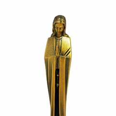 Imagem Nossa Senhora do Silêncio em Mármore com Pintura Bronze - 18cm na internet