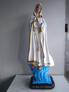 Imagem Ns Fatima 65cm Grande para Igrejas e abençoar seu Lar - MÃE RAINHA ARTIGOS RELIGIOSOS