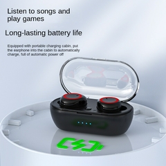Fone de ouvido Bluetooth Y50 para esportes ao ar livre sem fio 5.0 Display touch - comprar online