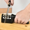Afiador de facas de cozinha de 3 segmentos doméstico multifuncional portátil