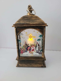 Luminária Lamparina Presépio Decoração Sagrada Família Menino Jesus Natal