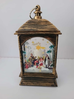 Luminária Lamparina Presépio Decoração Sagrada Família Menino Jesus Natal - comprar online