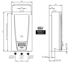 CALEFON ORBIS 315FSO 14LTS. BOTONERA ENC AUTOMATICO IONIZADO - comprar online