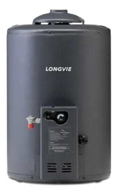 Termotanque Longvie 50 Lts. T4050C ALTA EFICIENCIA, - rec.148l/h - grafito - CONEX NFERIOR - DE COLGAR