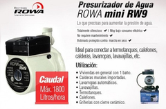 Bomba Presurizadora Agua Rowa Mini 9 - comprar online
