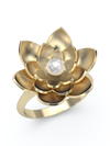 Anel Flor de Lótus | Ouro Amarelo 18K - comprar online