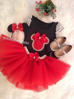 Kit tutu Minnie vermelha