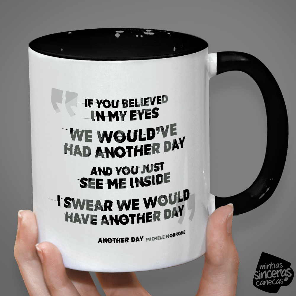 Caneca da m sica Another Day do Michele Morrone