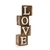 Palavra Love em madeira 6x6x6 cm na internet