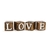 Palavra Love em madeira 6x6x6 cm - loja online