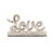 Mini palavra Love prata em cerâmica 13x6x3 cm - comprar online