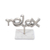 Escultura Relax prata com base em mármore 25X20X10 cm na internet