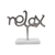 Escultura Relax prata com base em mármore 25X20X10 cm - Móveis e Decorações | DiCasa