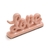 Mini palavra Love rosa em cerâmica 13x6x3 cm na internet