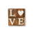 Palavra love com coração preenchido em madeira 6x6x6 cm - Móveis e Decorações | DiCasa